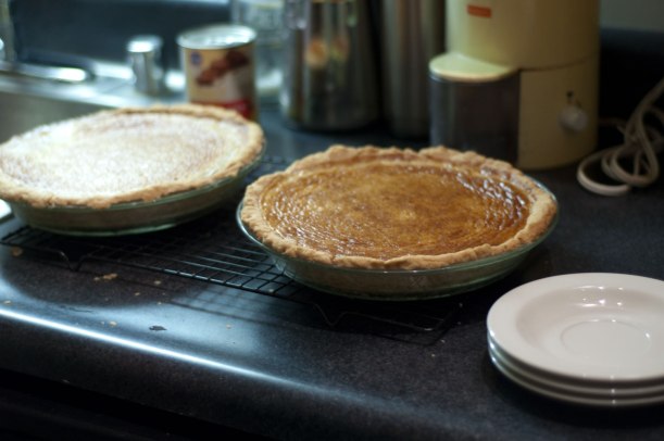 Here's what the pies looked like right out of the oven. 