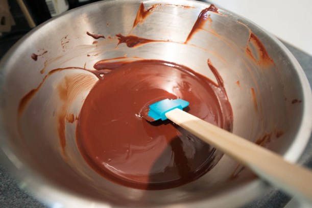 This is the melted chocolate that was used in the icing. 