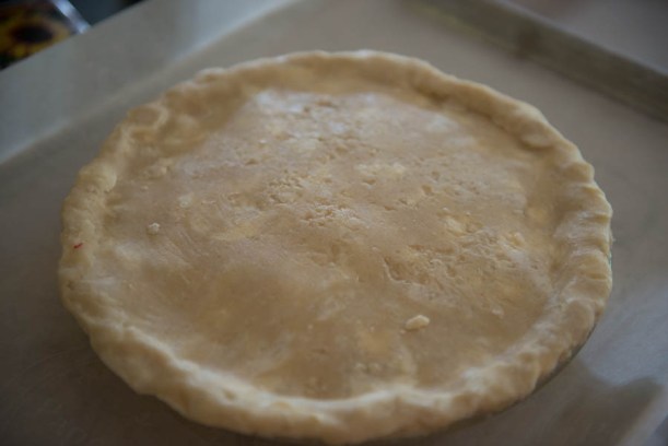 Vegan pie, pre-baking. 