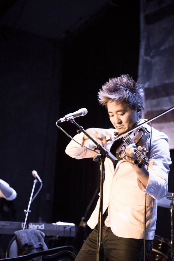 Kishi Bashi. It was hot as satan's taint in there. That jacket came off quickly.