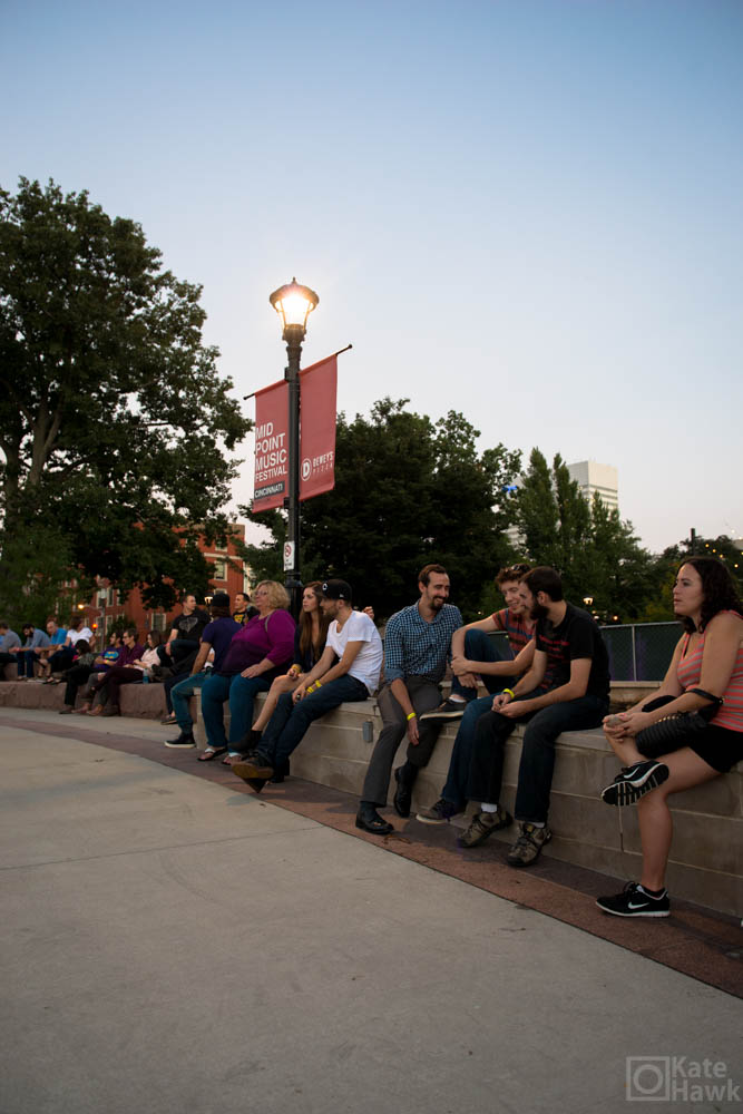Folks at Washington Park enjoying The Range.
