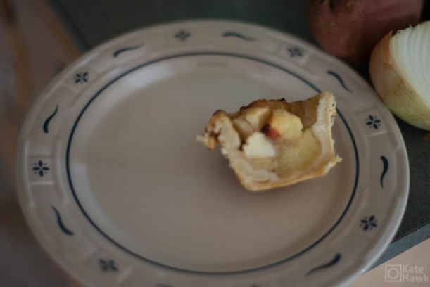 This is the apple hand pie in cross section. 