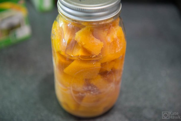 See that liquid level? Not ok. Any food that isn't submerged in liquid has a good chance of rotting. A can that looks like this shouldn't be put up.