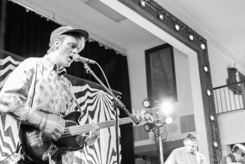 The Yugos on stage at The Woodward Theater