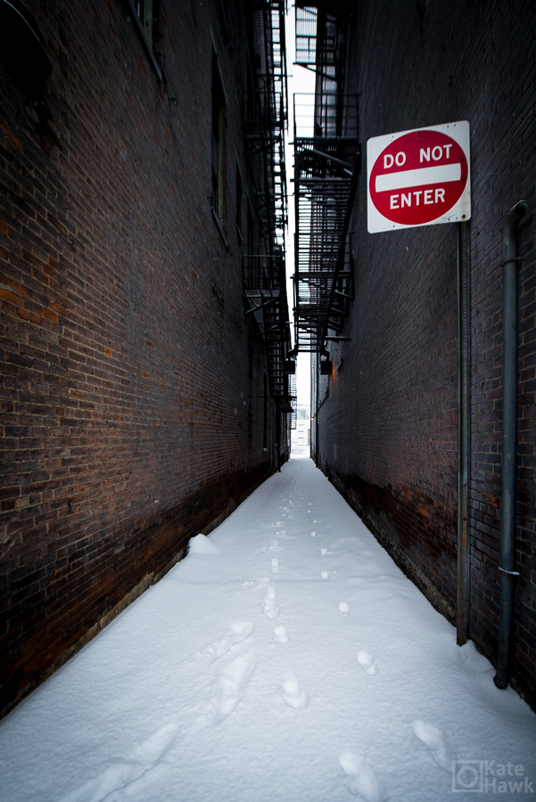 Ally off of 4th Street in Cincinnati