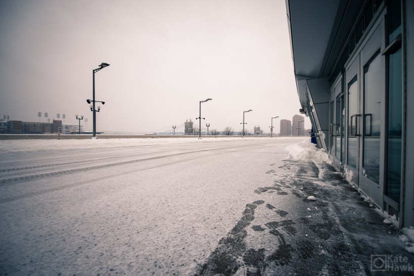 Paul Brown Stadium in the winter