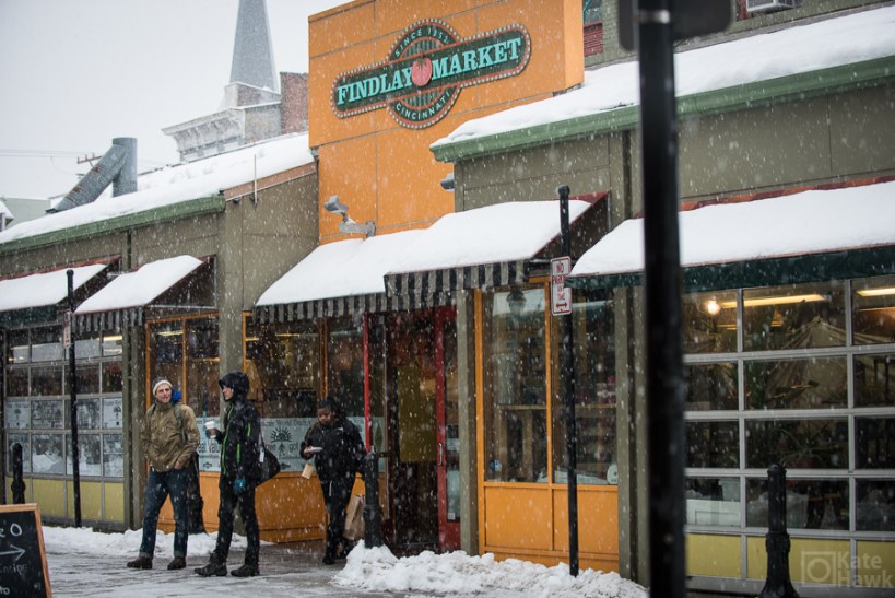 Findlay Market in the winter.