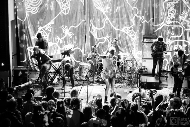 The band Rubblebucket at The Woodward in Cincinnati OH