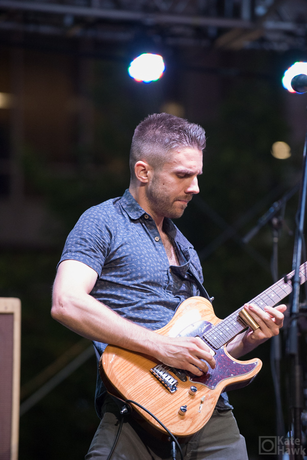 Saint Motel playing at Fountain Square. 