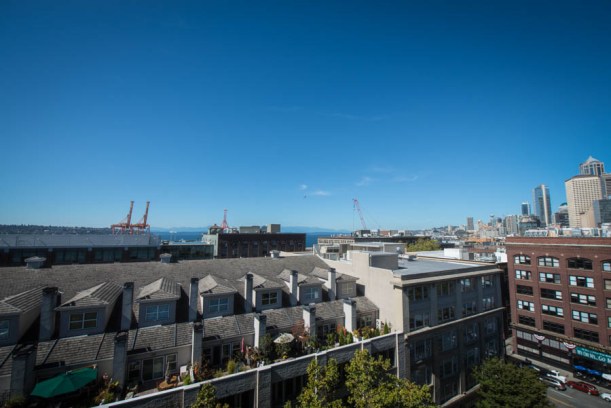 Ok this is actually from my apartment deck. It's not exactly nature, but it's still pretty great.