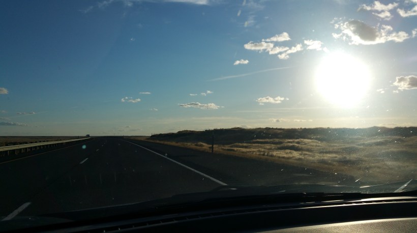 The sun was so crisp and the sky so blue.