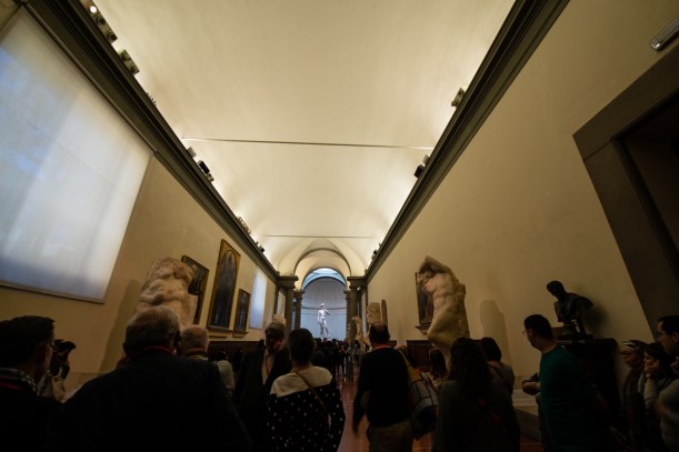 This is what you see when you turn a corner and suddently David